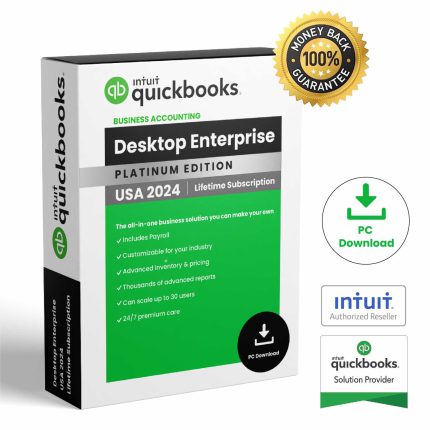 Intuit QuickBooks Desktop Enterprise 2024 Lifetime Activation